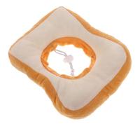 HOMSFOU Pet Cat Collar S Size (1-4 Lbs) Bread-shaped Protective Neck Cone Anti-licking Soft Collar for Surgical Healing and Wound Protection