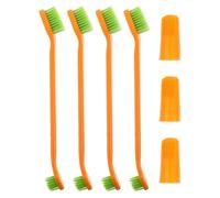 HOMSFOU Pet Toothbrushes for Dogs and Cats with Double Head Design, Made of Sturdy Pp Material, Easy Tooth Brushing and Quick Drying for Effective Pet Teeth Cleaning