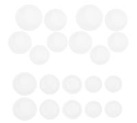 HOMSFOU Piggy Bank Stoppers Replacement Saving Box Bottom Plugs Rubber 20pcs White round Convenient to Install and Reusable for Money Jar Closure