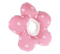 HOMSFOU Pink Cat Cone Collar with Comfortable and Breathable Pp Cotton Material, Adorable Shaped Protective Pet Collar for Wound Healing, Suitable for Cats at Fun Parties and Photo