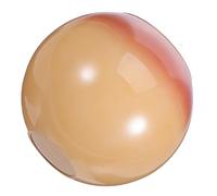 HOMSFOU Pink Glass Pendant Lampshade with Dual Hole Structure Decorative Round Sphere Lamp Shade for Farmhouse Interiors and Table Lamp Shade Artistic Vintage Style