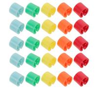 HOMSFOU Plastic Clothes Hanger Size Markers Colourful Plastic 150pcs with Smooth Edges Round Shape for Clothing Organisation and Protecting Garment Integrity, for Boutiques and Homes