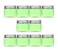 HOMSFOU Plastic Cosmetic Storage Jars 10Pcs Empty Makeup Pots 50G for Creams and Skincare Travel Case