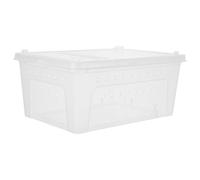HOMSFOU Plastic Reptile Carrier Box Anti-Escape Feature for Small Exotic Pets Such As Turtles and Spiders, Suitable for Breeding and Wellbeing