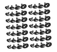 HOMSFOU Plastic Safety Eyes and Noses with Washers for DIY Doll Making Durable Craft Accessories for Plush Crochet Animals Amigurumi Bears Mixed