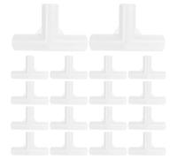 HOMSFOU Plastic Tee Connectors Easy Installation 20pcs 135 Degree Three Way Design and Wear Resistant for Tent Fitting Joints for 12mm Pipes Tents and Greenhouses