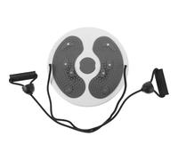 HOMSFOU Plastic Waist Twisting Disc with Pull Rope for Fitness Routine, Small Footprint and Strength Stability Balance Rotating Board for Body Shaping and Slimming Exercises
