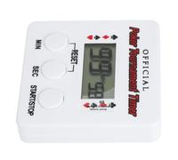 HOMSFOU Poker Timer Countdown Timer for Party Supplies with 99 Minutes 59 Seconds Capacity, White Plastic Material, Practical Compact Design Suitable for Game Events and Study Sessions