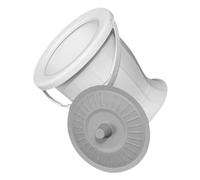 HOMSFOU Portable Adult Bedside Urinal with Lid and Seal, Plastic Spittoon Chamber Pot for Elderly and Home Use, Small Convenient Toilet for Bedroom and Travel