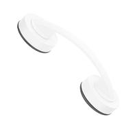 HOMSFOU Portable Bathroom Suction Grab Handle Bar Large White Plastic Door Handrail Bracket Static Shower Grab Rail for Sliding Glass Doors and Windows Lightweight and Easy to Install