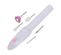 HOMSFOU Portable Electric Nail Polish Machine Pen Shape Low Noise Metal and Plastic Mini Manicure Tool Without Battery for Women Use, for Nail Art and Polishing