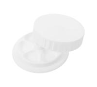 HOMSFOU Portable Mason Jar Style Watercolor Palette Box with Lid Art Paint Mixing Tray with Multiple Wells for Easy Color Blending Moisture-sealed Plastic Paint Palette for Artists Indoor