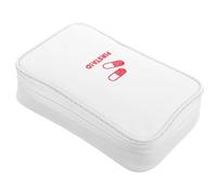 HOMSFOU Portable Medicine Bag Large Capacity Lightweight Oxford Cloth First Aid Kit with Handle Design for Camping and Boat Travel Emergency Storage