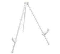 HOMSFOU Portable Metal Folding Easel Stand Adjustable Tripod Display Easel for Mini Canvases Stable Non Slip Desktop Holder for Paintings Photos Wedding Signs Compact Art Display Rack