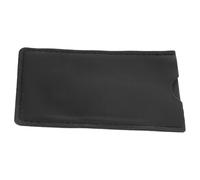 HOMSFOU Portable Pu Leather Beard Comb Case with Smooth Surface Protective Cover, Compact Foldable Pocket Comb Storage Pouch for Men Travel the Go Use