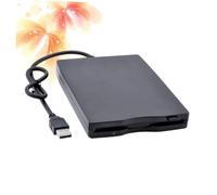 HOMSFOU Portable USB 2.0 Floppy Disk Drive External Diskette Drive with Noise Reduction Technology and Compact Plastic Design for Convenient Carrying and High-speed Data Transfer,