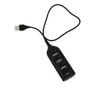 HOMSFOU Portable USB 2.0 Hub with 4 Ports Abs Material Mini USB Extender Hub for Mouse and Computer No Driver Installation Required Compact and Lightweight for Easy Connectivity