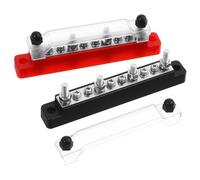 HOMSFOU Power Distribution Terminal Block with Studs High Capacity Bus Bar for Automotive Solar Dc Systems Design with Versatile Wire Gauge Compatibility