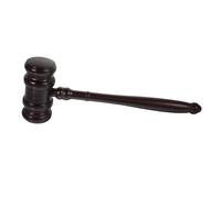 HOMSFOU Practical Wooden Auction Hammer Gavel for Judges Lawyers and Auctioneers Clear Loud Sound Handcrafted Court Hammer for Meetings and Auctions