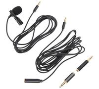HOMSFOU Professional Mic Bundle Kit Microphone System for Phone and Camera Recording Portable USB Microphone Kit with Foam Cover and Carry Bag for Vlogging Movies Beginners Black