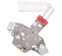 HOMSFOU Protective Bird Diaper Flight Suit for Parakeets and Cockatiels, Breathable Washable Small Parrot Clothes with Waste Catcher, Lightweight Grey Medium Size for Pet Birds