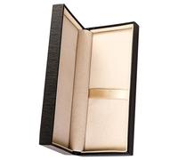 HOMSFOU PU Material Fountain Pen Case Anti-Scratch Single Pen Presentation Box Organizer for Business Events Birthday Souvenir Anniversary Celebrations