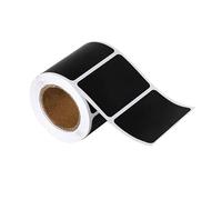 HOMSFOU PVC Name Tag Stickers Self-Adhesive Blank Labels for Kitchen Storage Organization Removable Marking Tags for DIY Custom Writing