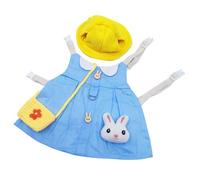 HOMSFOU Rabbit Clothing Set and Comfortable Feel with Breathable Cotton Material Adorable Pet Costume Set Including Hat Ornament and Daily for Small Pets for Everyday Walk