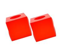 HOMSFOU Raffle Ticket Box and Suggestion Box 2pcs Plastic Red Multifunctional Portable Storage Containers for Office Activities and Gatherings
