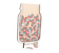 HOMSFOU Rainbow Reward Jar with Incentive Stickers for Kids Educational Motivation and Behaviour Incentive System for Classroom and Home