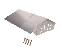 HOMSFOU Rainproof Camera Cover Stainless Steel Dome Protective Roof for Outdoor Security Cameras Corner Wall Bracket Mount