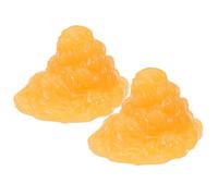 HOMSFOU Realistic Human Fat Model Yellow Fat Tissue Model 2pcs Made of Sturdy Tpe Material with Detailed for Fitness Trainers and Technology Learners for Beauty Schools and Fitness Rooms