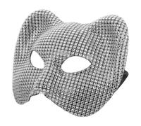 HOMSFOU Realistic Leopard Masquerade Party Mask Comfortable and Breathable Plastic Material, Reusable Half Face Leopard Head Mask for Cosplay and Masquerade Balls