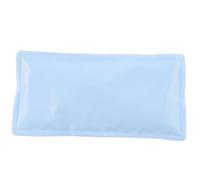 HOMSFOU Rectangle Hot and Cold Gel Ice Pack with Fabric Cover, Reusable Portable Injury Nursing Supply for Relief and Swelling Reduction, Light Blue Cooling and Heating Therapy Pad