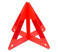 HOMSFOU Reflective Roadside Safety Triangles for Car Trunks and Construction Sites, Foldable Pvc Triangular Emergency Warning Sign with Enhanced Visibility and Reliable Sturdy Design