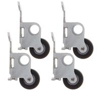 HOMSFOU Replacement Portability Deck 4pcs Cassette Pinch Roller with Iron Frame and Rubber Bearing Repair, Compact Design and Easy for Cassette Tape Machine Recorder
