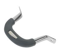 HOMSFOU Replacement Thickened Stainless Steel Silicone Pot Side Handle with Double Holes, Large Universal Steaming Pot Accessory, Heat-Resistant Pan Handle for Kitchen Use,