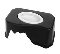 HOMSFOU Reptile Hide Cave Shelter for Small Crawling Pets with Accessories, Black Multi-use Lizard and Leopard Gecko Hiding Platform for Amphibians and Tortoises