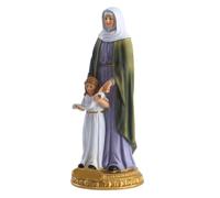 HOMSFOU Resin Catholicism Madonna Sculpture Statue Religious Renaissance Figurine Decorative Madonna Craft Home Decor Ornament for Living Room and Church Display