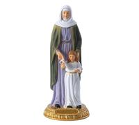 HOMSFOU Resin Madonna Statue Decorative Catholicism Figurine Classic Mary Ornament Religious Desktop Craft Home and Living Room Decoration