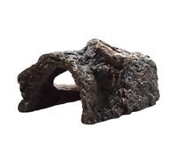 HOMSFOU Resin Tree Bark Hiding Cave Aquarium Decoration for Fish Tank and Reptile Terrarium, Small Hollow Hideout Ornament for Aquatic and Terrestrial Pets