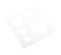 HOMSFOU Reusable Heart Stencil for DIY Crafts Plastic Template for Painting Signs Wall Decor and Wedding Celebrations for Art Projects and Home Decoration