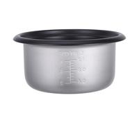 HOMSFOU Rice Cooker Inner Pot Replacement: 3L Non-Stick Multipurpose Pot with Scale - Stainless Steel Household Bowl for Soup, Cake, Rice & Baking