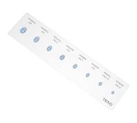 HOMSFOU Ring Size Guide and Oval Diamond Shape Sampler Acrylic Sizer with Instant Visualization for Engagement Ring Planning and Online Shopping Efficiency