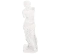 HOMSFOU Roman Statue Broken Arm Aphrodite Ornament 11.81 Inch Resin Desktop Mythology Goddess Decoration for Home Shelf Tabletop