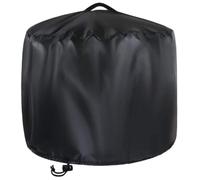 HOMSFOU Round Fire Pit Cover Fire Pit Protective Covers for Patio Outdoor Home 1Set Black 420D Protects Against Rain Snow Water