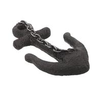 HOMSFOU Rustic Large Anchor Coat Hook Wall Mounted Nautical Pirate Hook Vintage Resin Rack for Towels Clothes Entryway Bathroom Storage