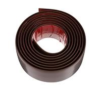 HOMSFOU Self Adhesive Floor Cover Strips PVC Flooring Transition Strip 2m Coffee Colour for Door Threshold Gap Sealing and Laminate Floor Edging