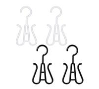 HOMSFOU Shoe Hanging Hooks 4Pcs Sturdy Plastic Drying Hangers for Home Use Extra-Large Strength Suitable for Slippers and Flip-Flops