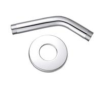 HOMSFOU Shower Arm Flange Solid Stainless Steel Wall Mounted Shower Head Holder for Fixed Handheld Showerheads Durable Design for Easy Installation Bathrooms